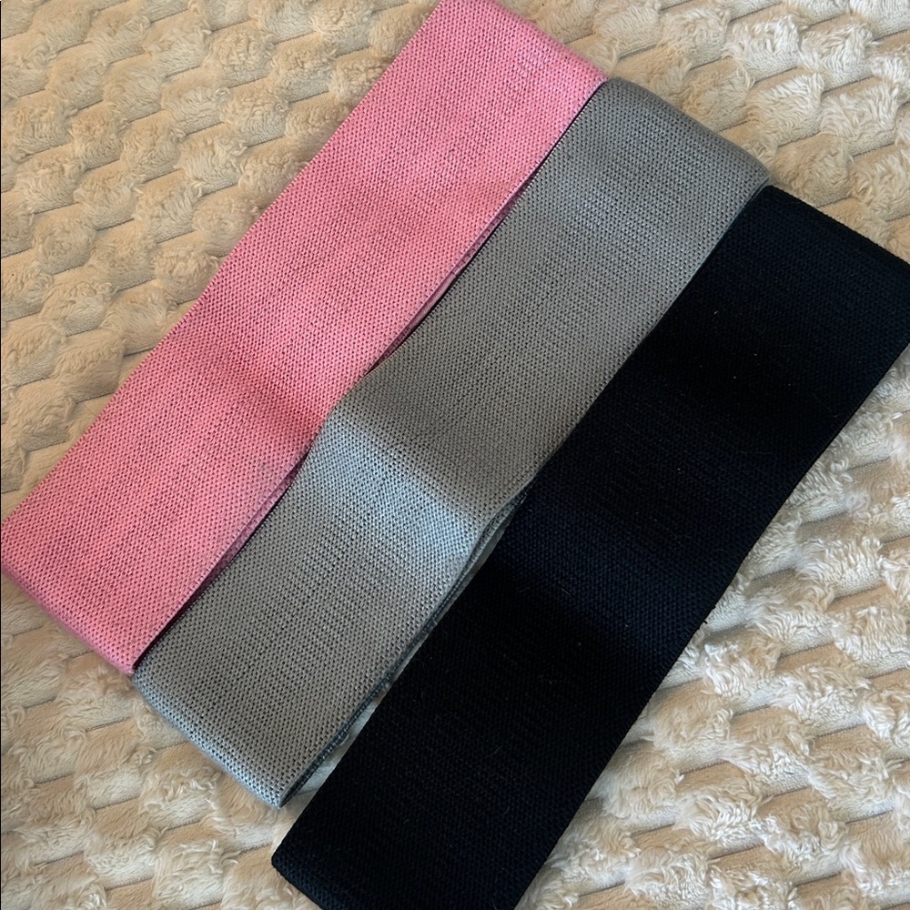 Diligo Booty Bands Set - Pink, Gray, Black - Picture 2 of 2